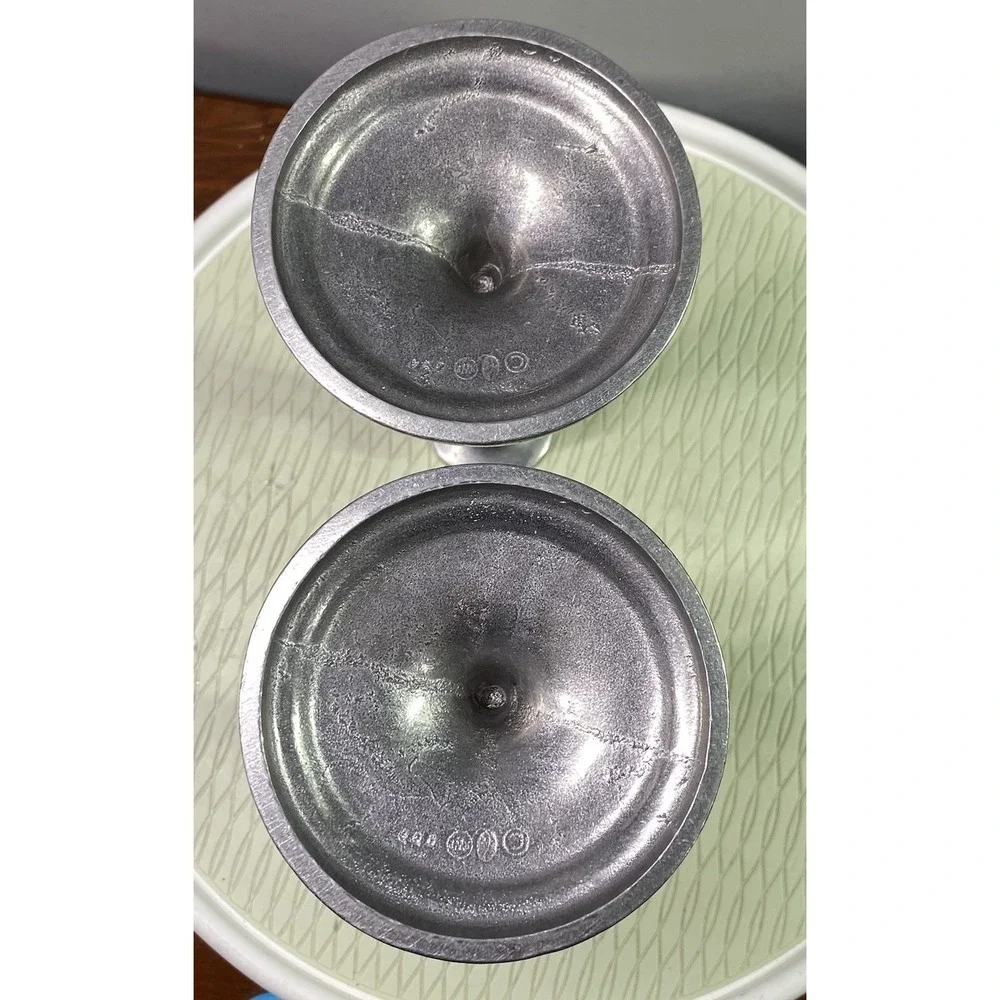 Wilton Armetale RW Pewter Pair of 2 Candlestick‎ Holders 9